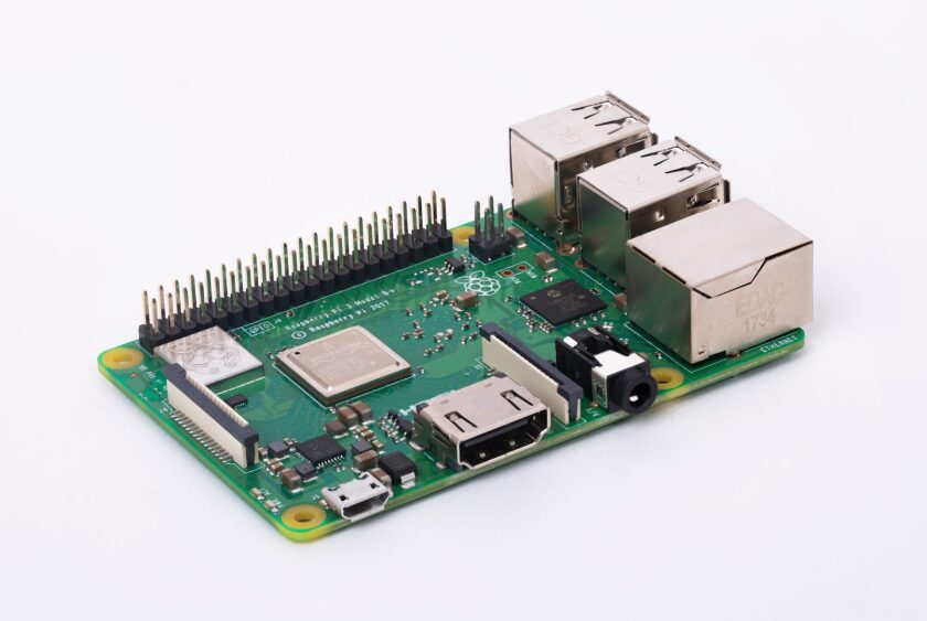 The Raspberry Pi 3 Model B+ features 1 GB of LPDDR2 RAM, 40-pin GPIO expansion header, full-sized HDMI port, four USB 2.0 ports, a CSI camera port ready and waiting for the Pi camera module and a DSI display port for connection to a Pi touchscreen display