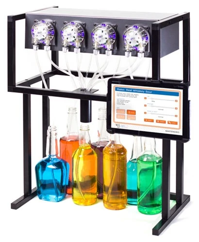 The Bartendro 7 with its user interface in view