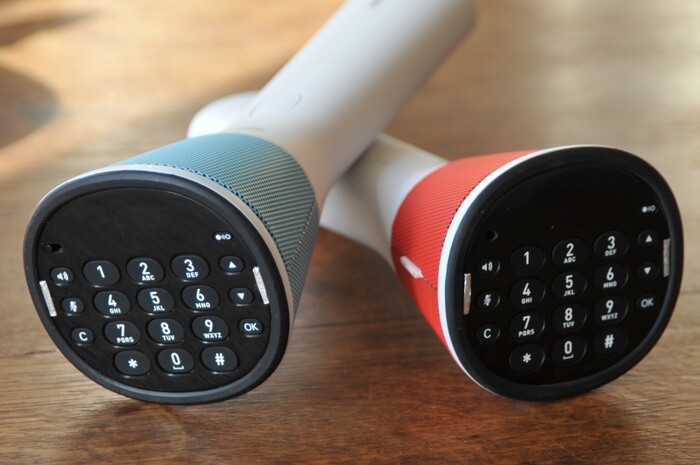 Akin to the mighty Ericofon designed in the late 1940s, the Home Phone's mechanical keypad has been relegated to the bottom and features essential buttons only