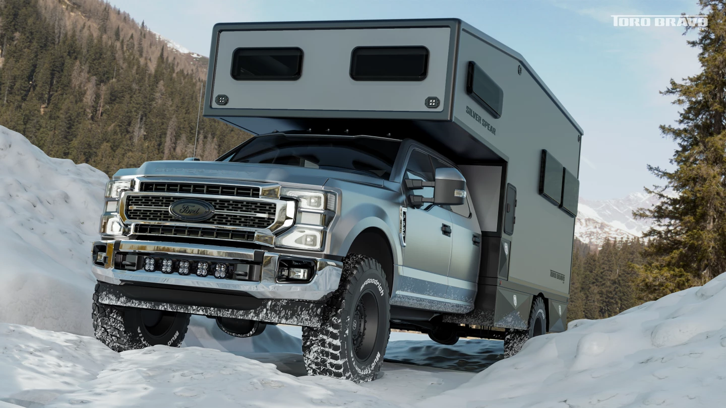 Toro Bravo 4x4 has designed the Silver Spear around 5500-series heavy-duty American truck platforms with crew cabs