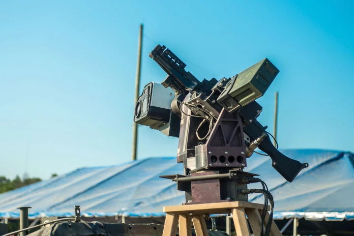 An early iteration of autonomous weaponry from the new US program dubbed "Wingman" that is developing automatic target detection systems