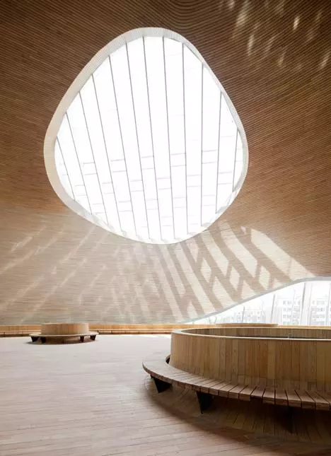 MAD Architects completed this spectacular alien-looking structure in 2011. The Ordos Museum, located in Mongolia near the Gobi desert