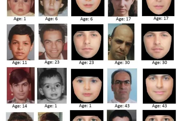 A series of test images reversing the algorithm to examine how accurate its estimates are when placed next to real photographs