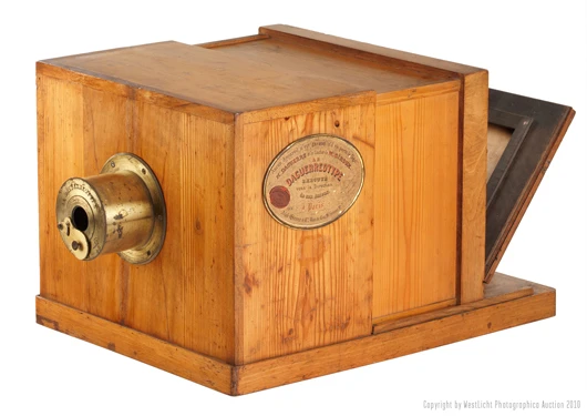 The world's first commercially-produced camera, the Giroux Daguerreotype