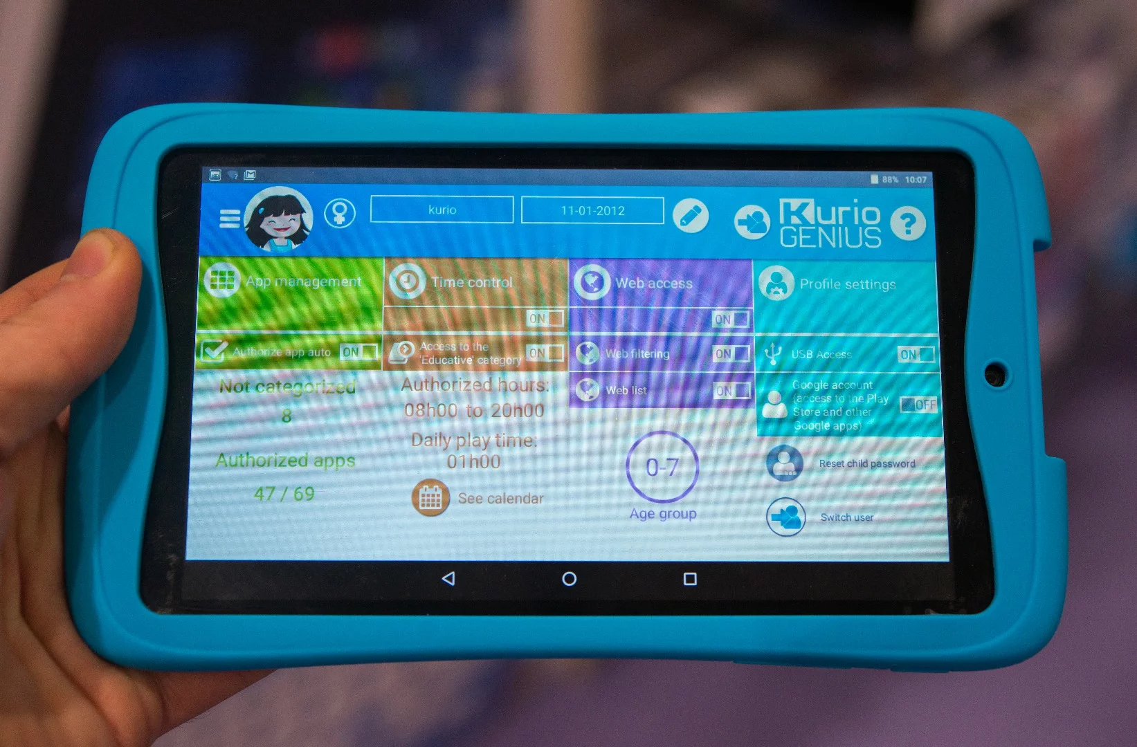 The new Kurio Tab Advance tablet for children offers comprehensive parental controls