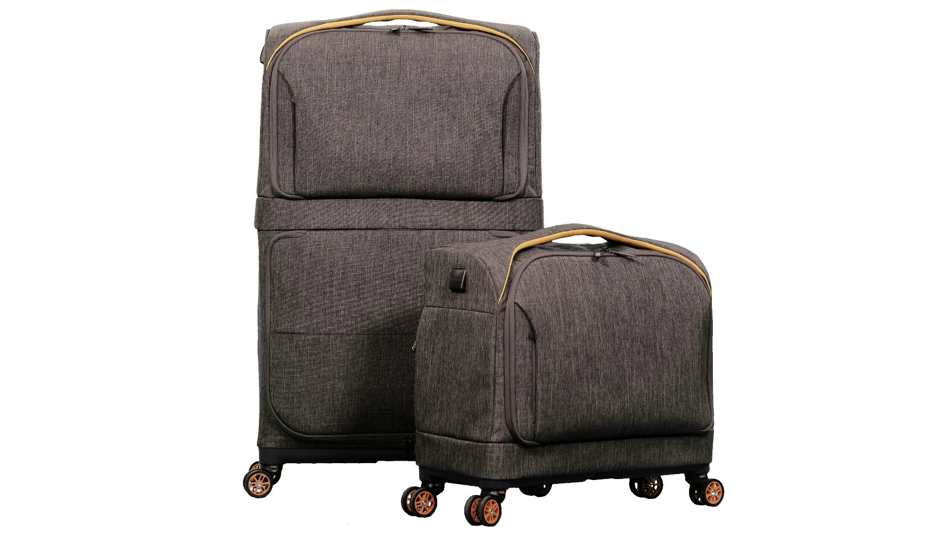 The Rollux luggage expands from carry-on size to check-in size in seconds
