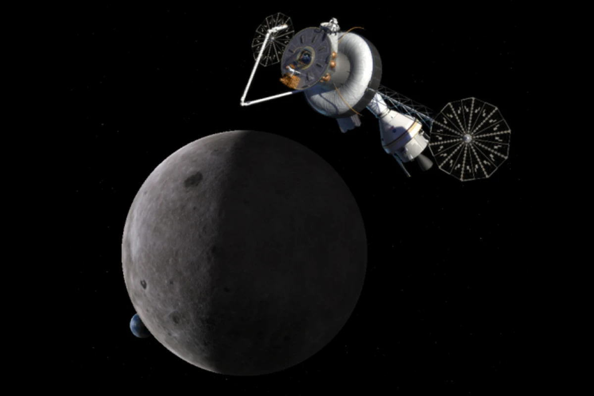 Astronauts manning a proposed deep space station on the far side of the Moon would need enhanced radiation protection (Image: NASA)