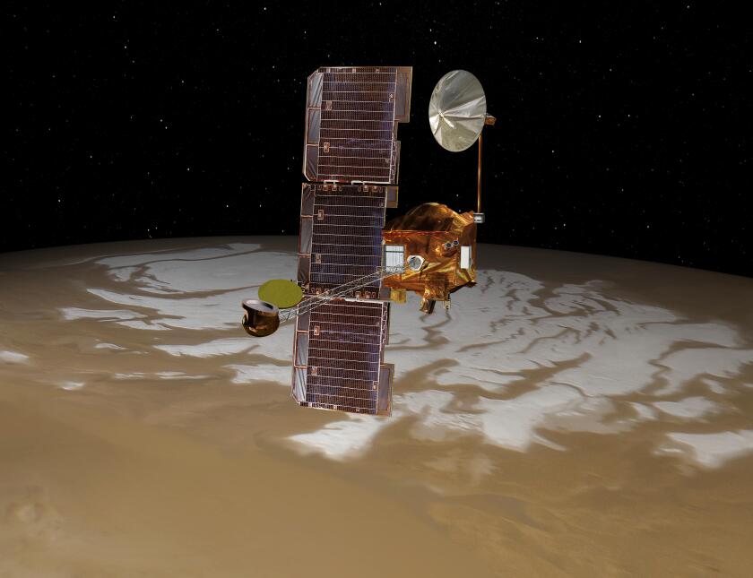 Artist's concept of the Mars Odyssey orbiter (Image: NASA)