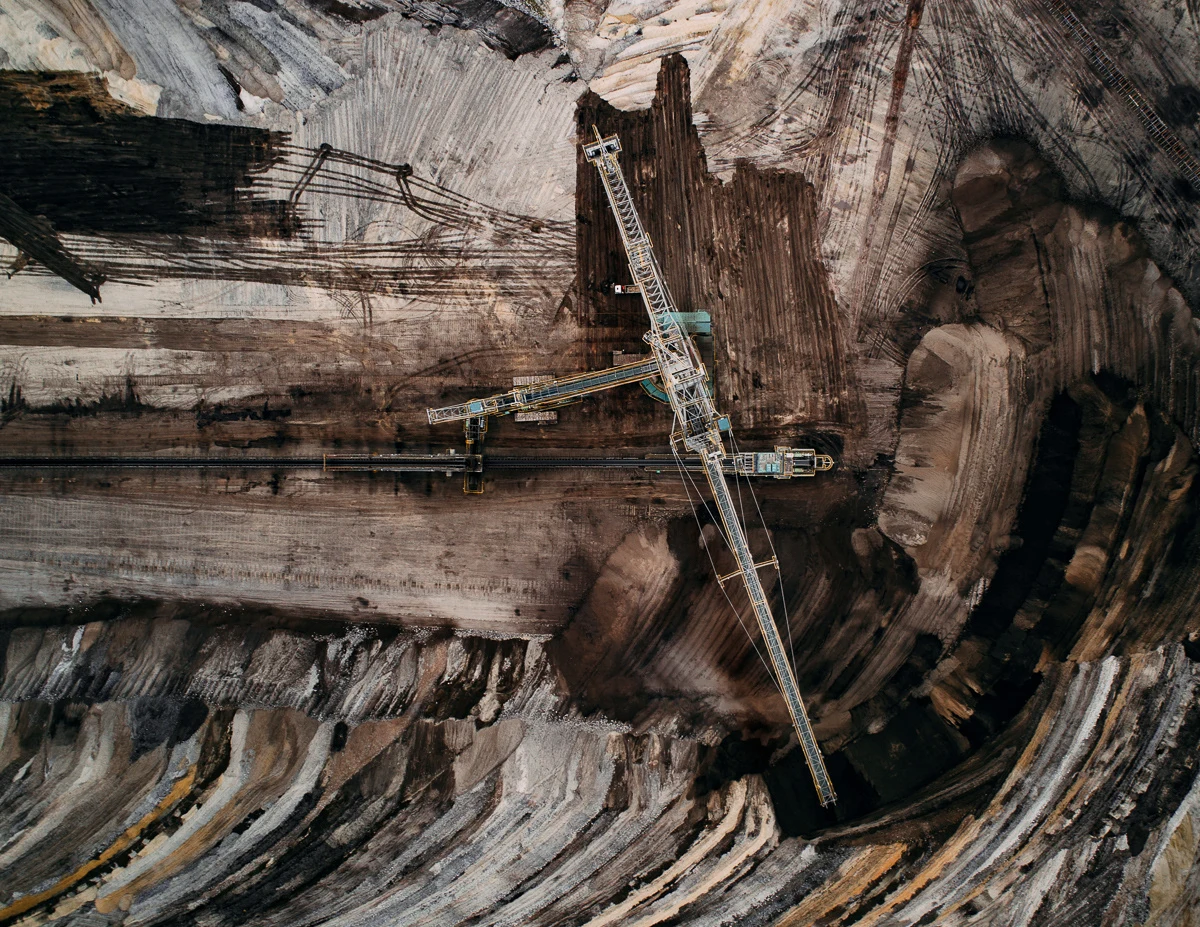 The Coal Mine Series: This incredible portrait of modern coal mining was captured from a gas-balloon ride in 2016