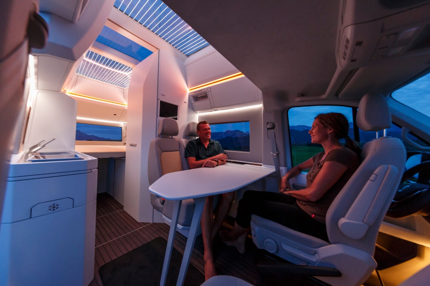 The California XXL concept included plenty of ambient light