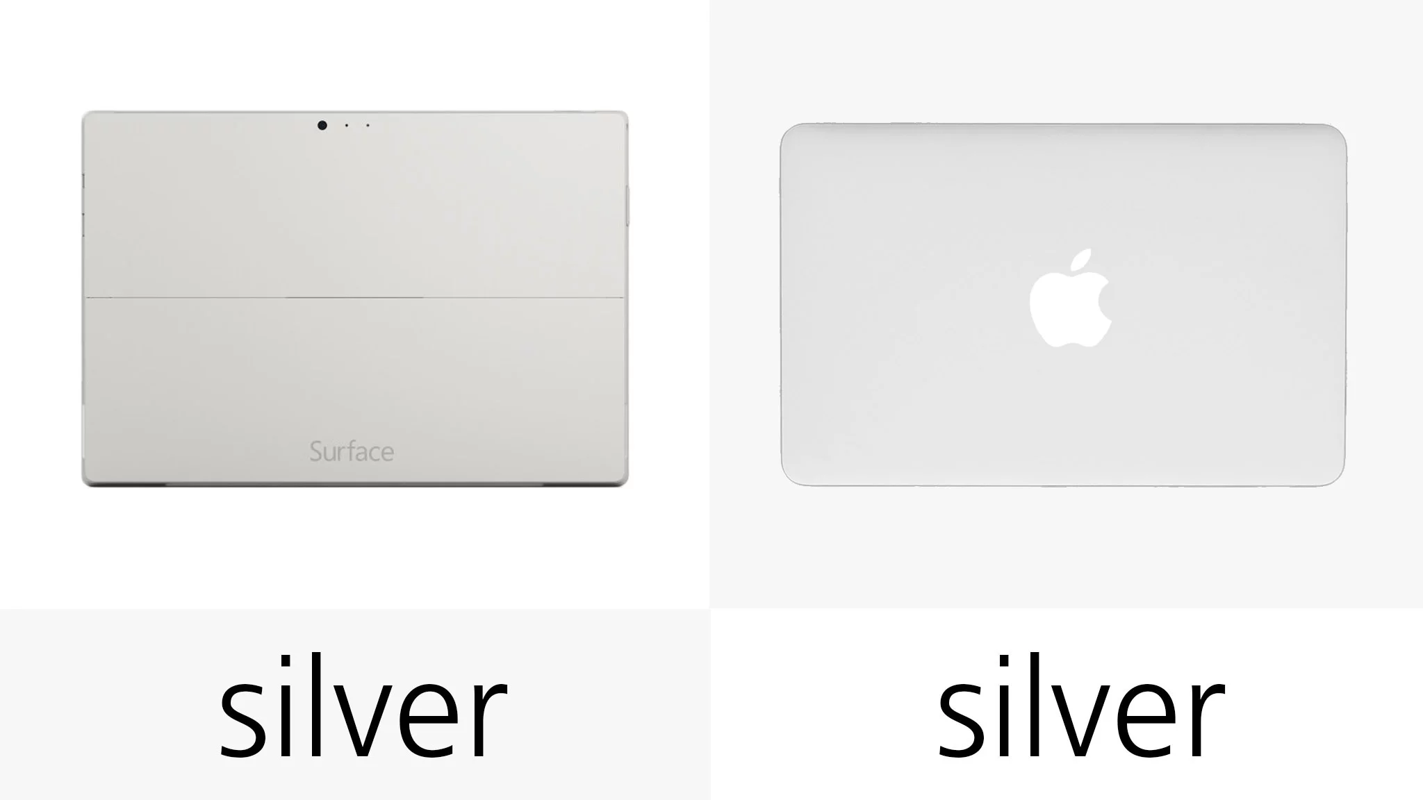 Only one silver-ish color option for either PC