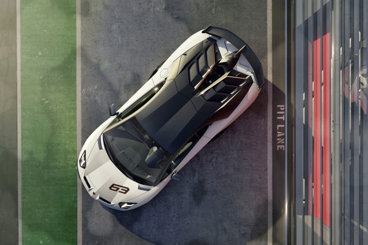 About 70 percent of the aerodynamics improvements for the Aventador SVJ comes from upper-body changes