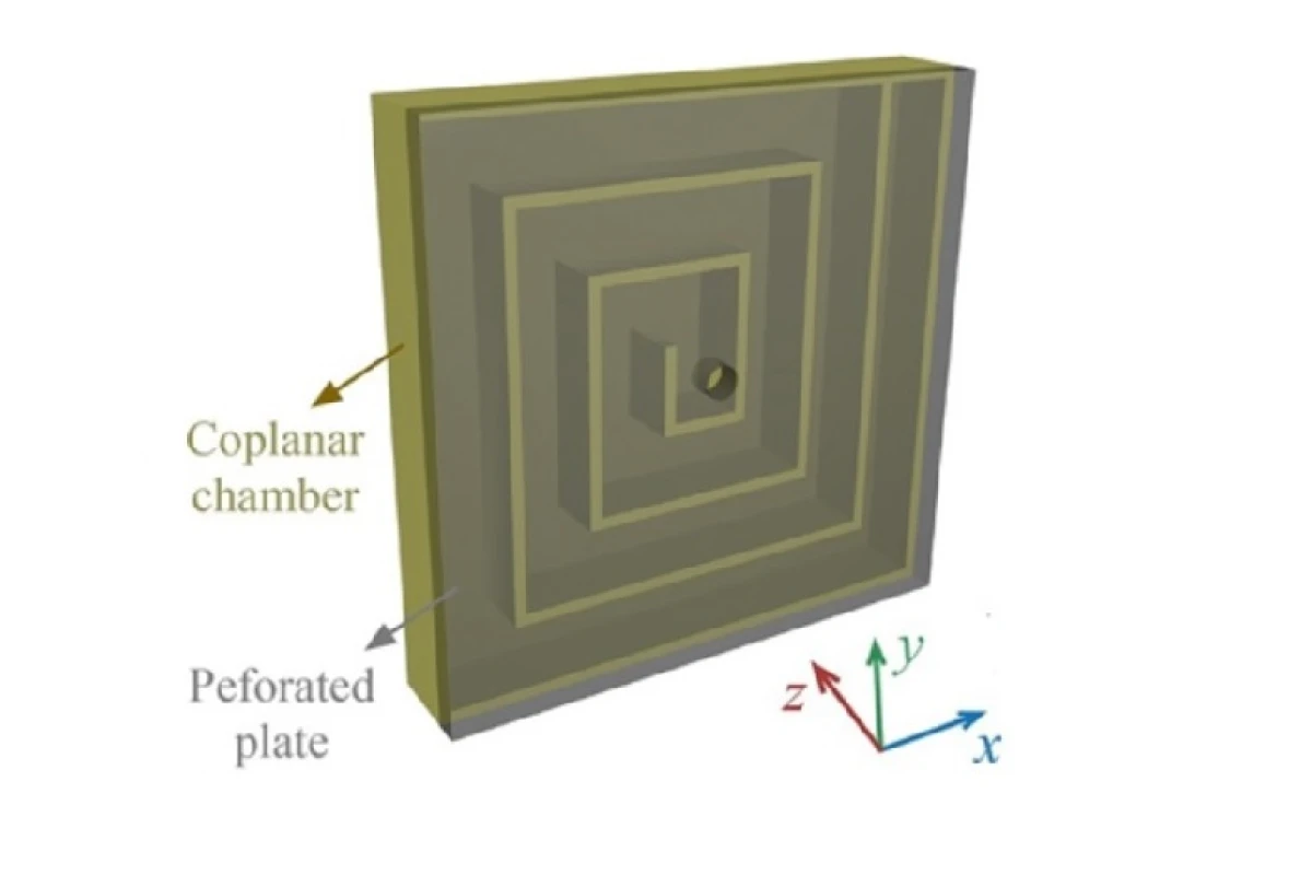 Researchers have designed coiled metasurfaces that not only completely absorb low frequency sounds, but are a tiny fraction of the size of traditional sound-absorbing systems