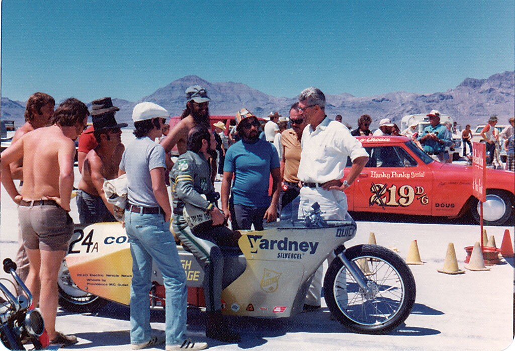 The team prepares to launch Quicksilver, 1974
