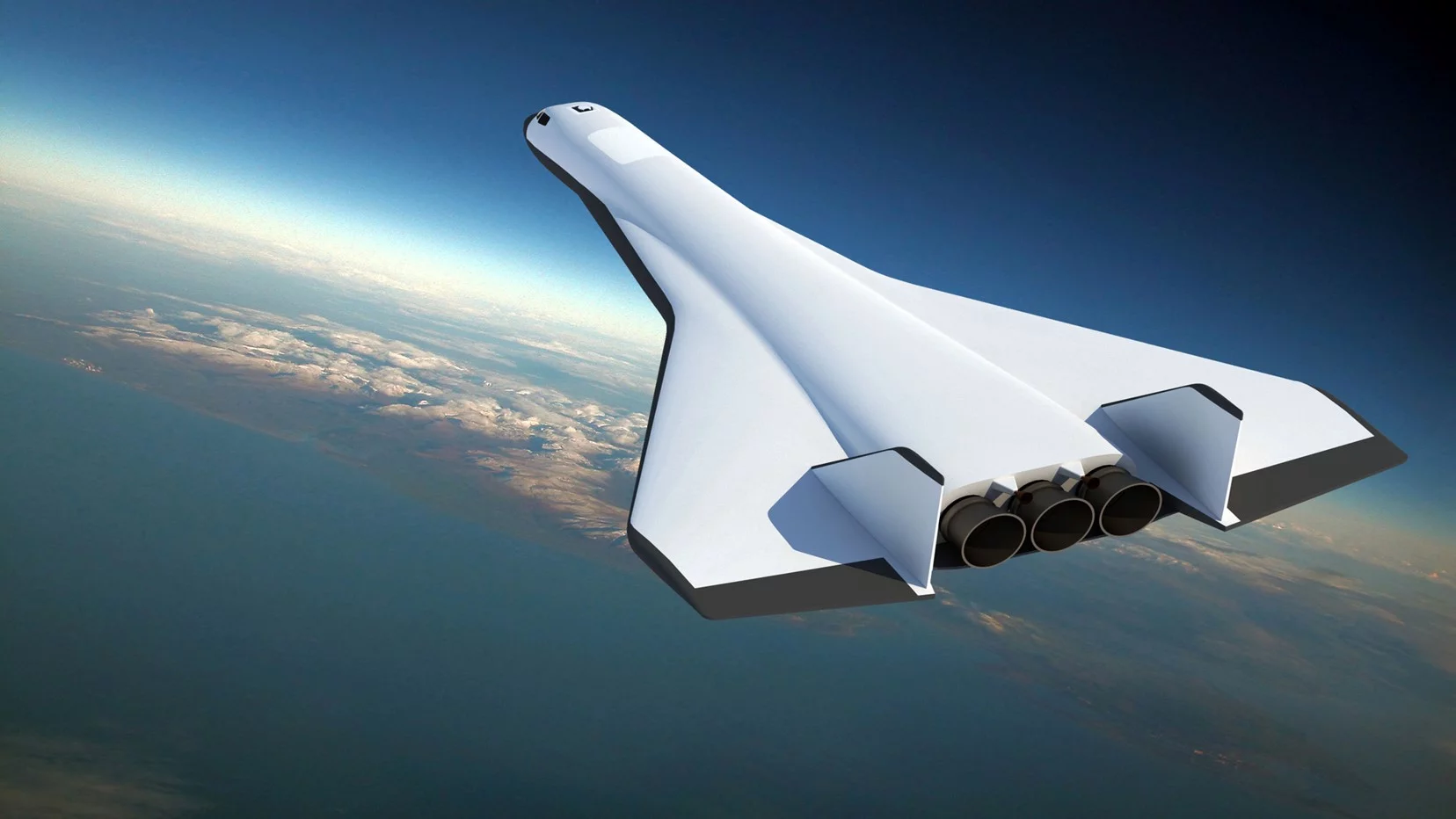 Artist's concept of the Radian One spaceplane