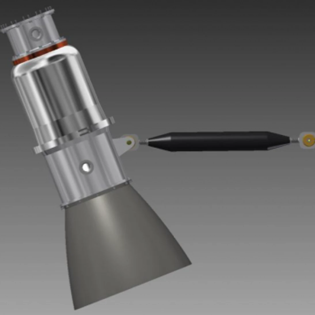 One of Alpha's rocket burners