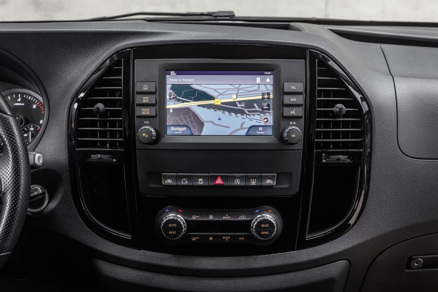 Available infotainment includes digital radio and this Audio 40 system with 7-in touchscreen