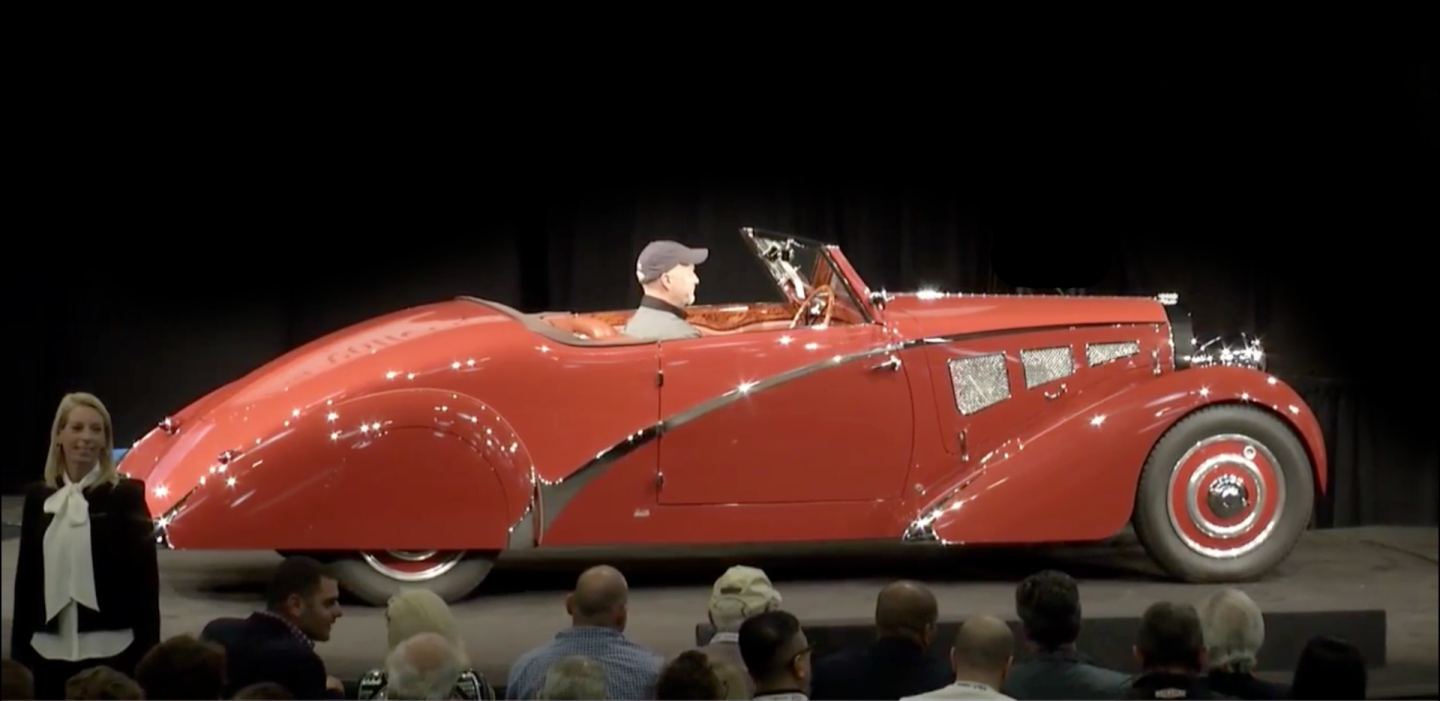 $572,000 | 1937 Bugatti Type 57 CabrioletEstimate: $1,200,000 to $1,500,000Official Auction Description: RM-SothebysLot 123