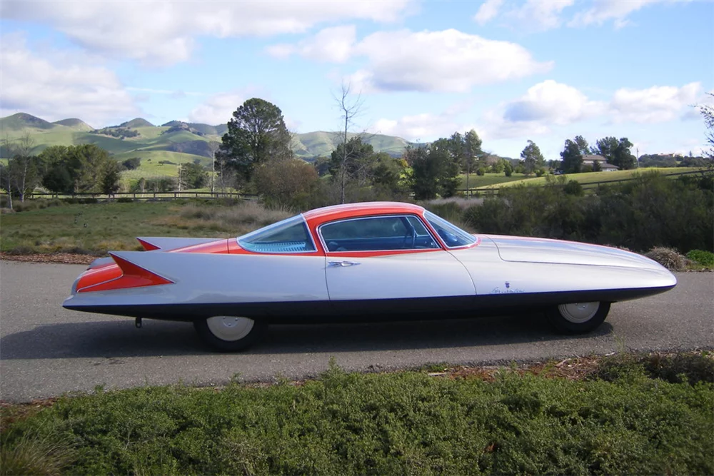 The epitome of 1950s aerodynamic styling that sought to emulate the jet fighters of the day, the Gilda Streamline X is from the pen of fabled Italian designer Giovanni Savonuzzi