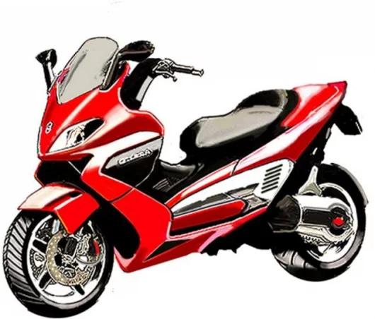 An artist's impression of what the Piaggio might look like when it comes to the showroom