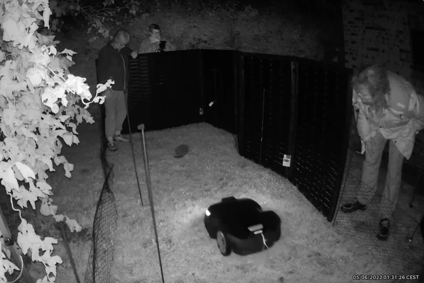 The setup which was utilized to observe hedgehog responses to a robo-mower