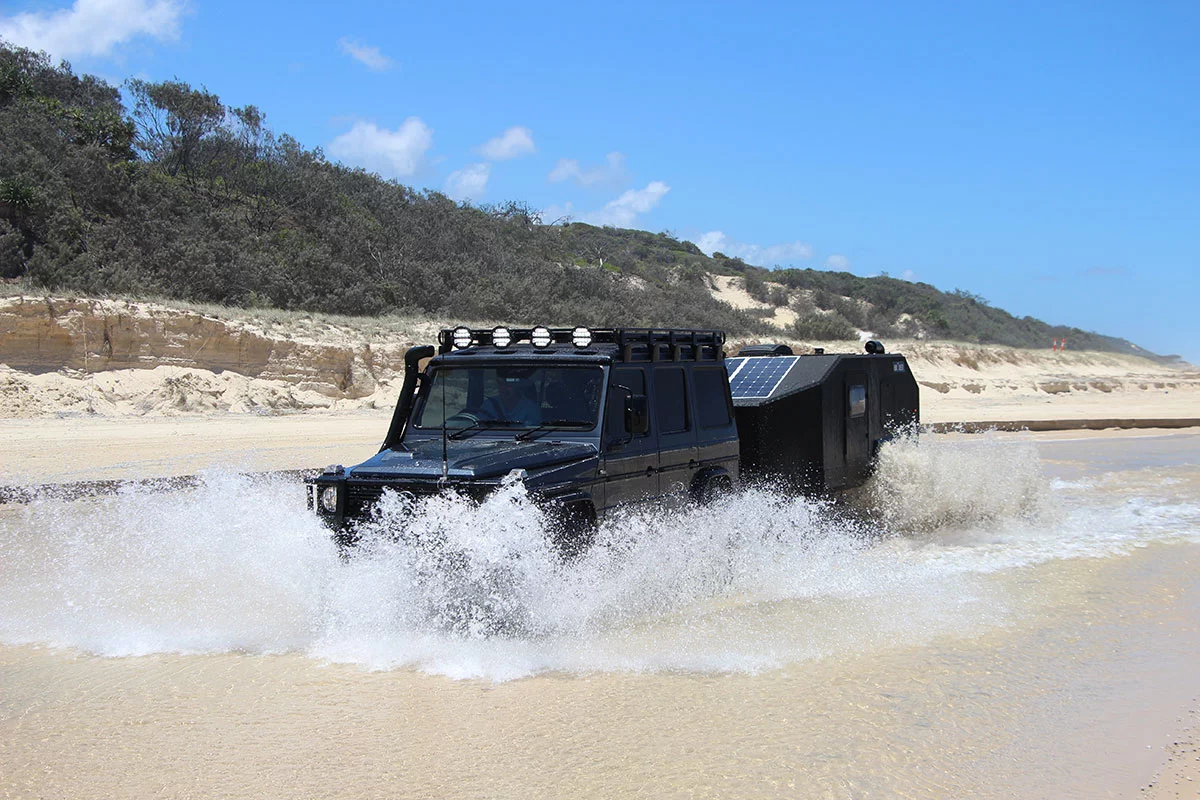 Bruder fully seals its chassis, leaving no holes or entry points, so that water, dirt and grit won't eat it away from the inside out