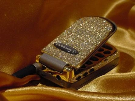 A Motorola that has been glitzed by Peter Aloisson