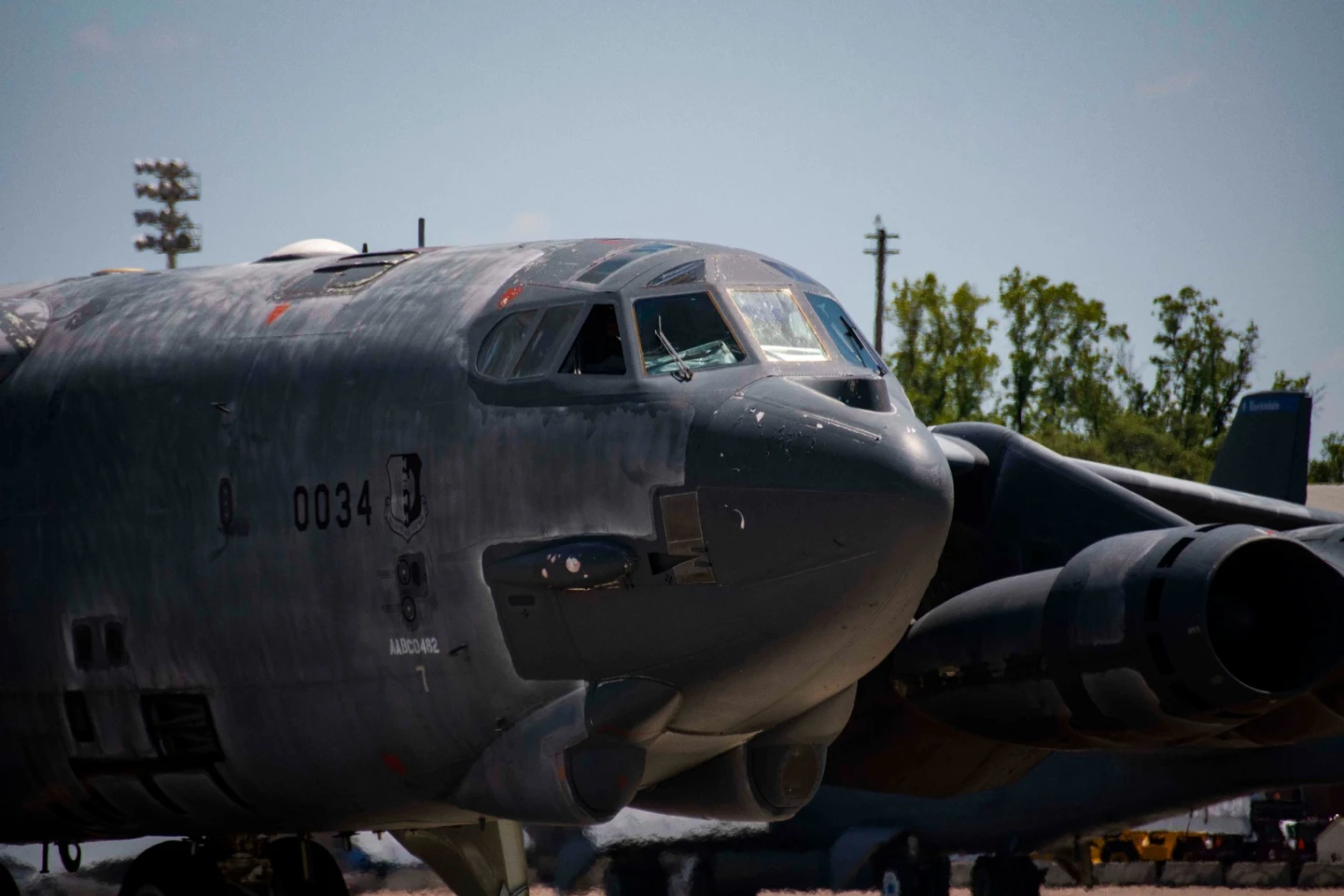 "Wise Guy" taxis into Barksdale Air Force Base