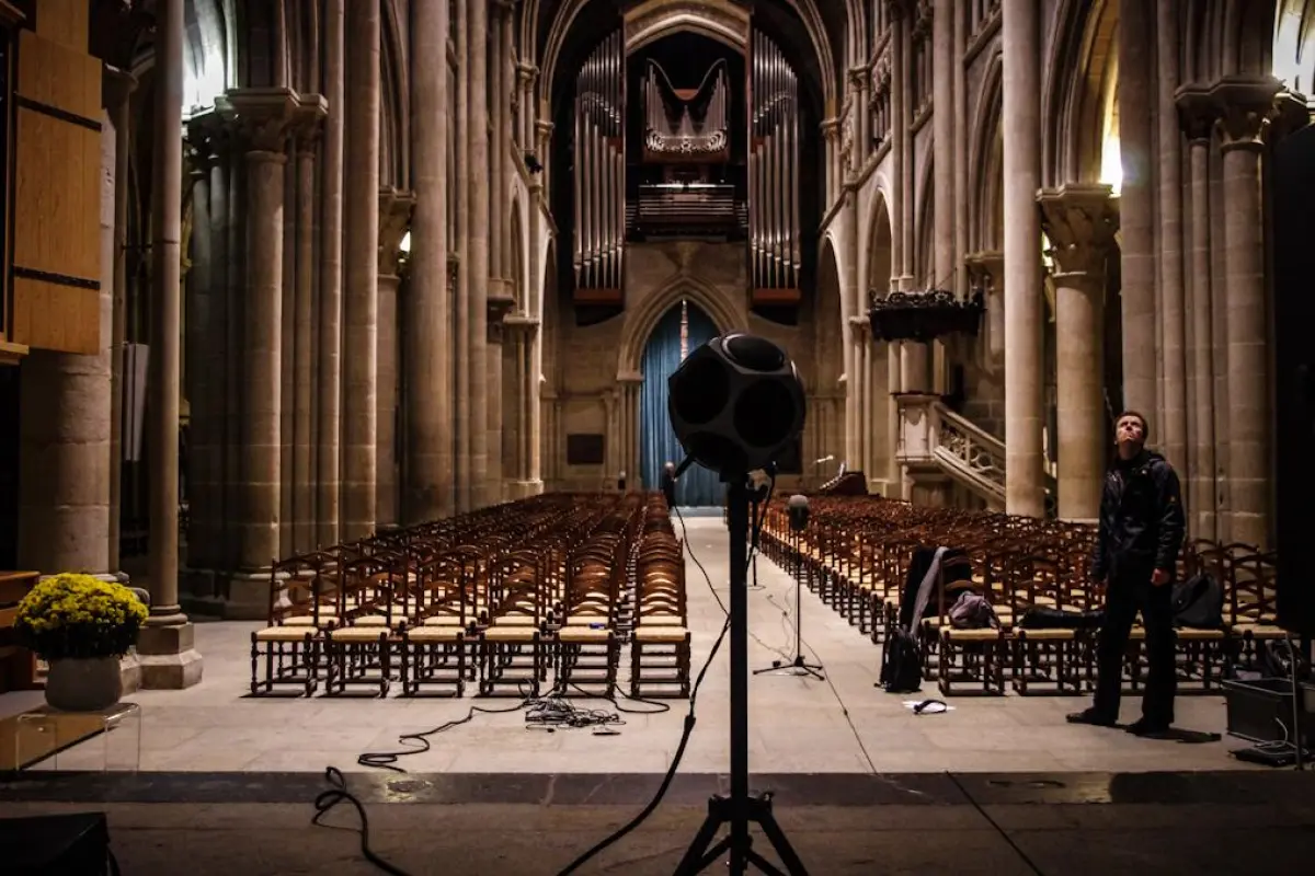 EPFL's system in use at the Lausanne Cathedral in Switzerland