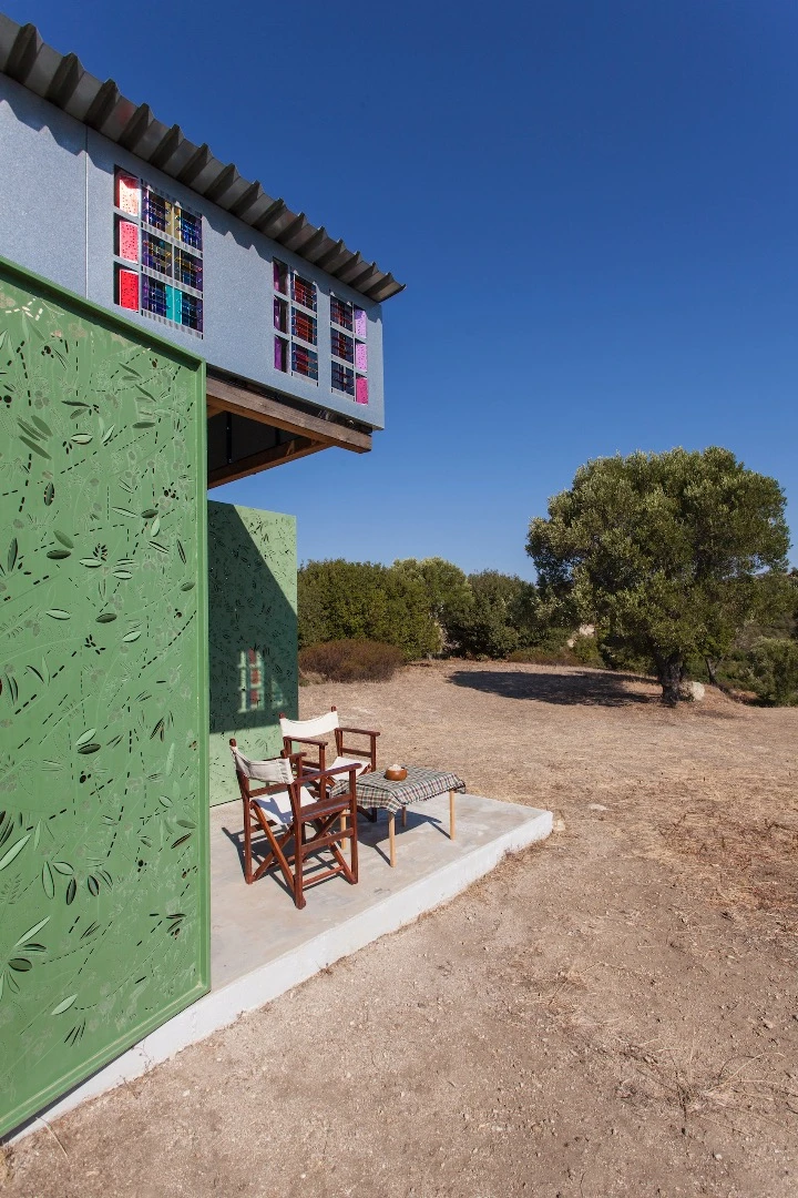 The Olive Tree House's outdoor dining area