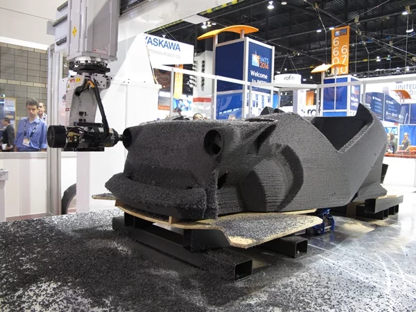 After printing the Strati, subtractive manufacturing was carried out using a computer numerical control (CNC) routing machine