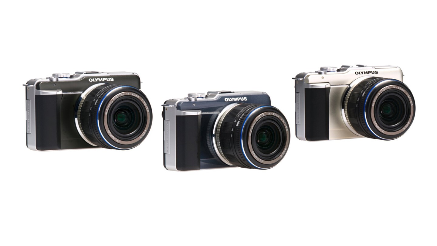 The Olympus PEN E-PL1 is available in a choice of colors