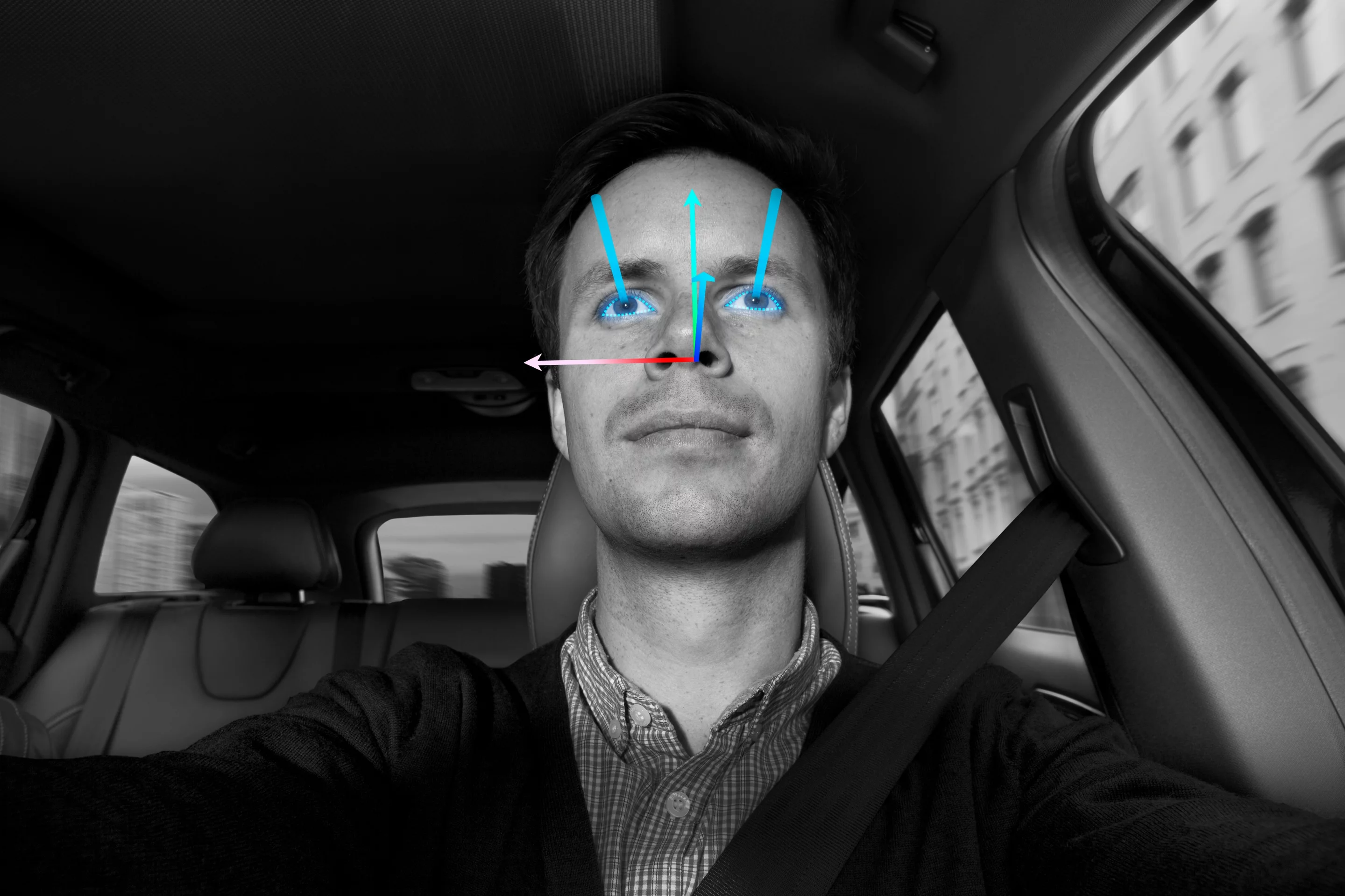 Volvo Driver State Estimation uses face recognition technology to determine how alert the driver is