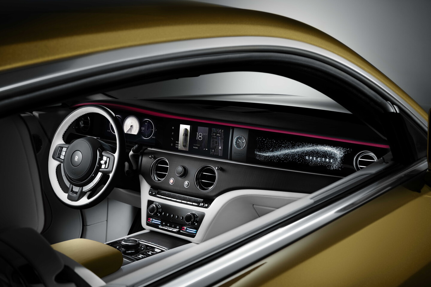 The special "Spectre" fascia plate incorporates over 5,500 stars on its own