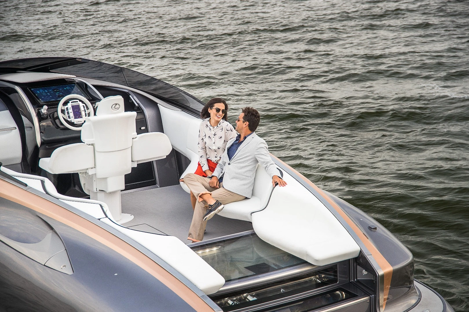 The Lexus Sport Yacht Concept can carry eight passengers