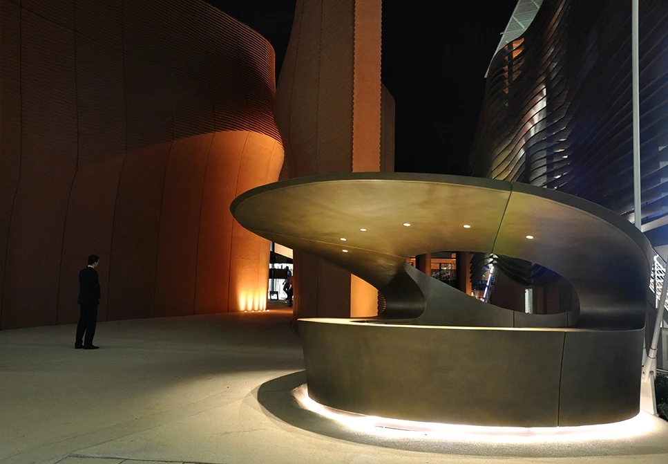 The UAE Pavilion was designed by international architects Foster + Partners