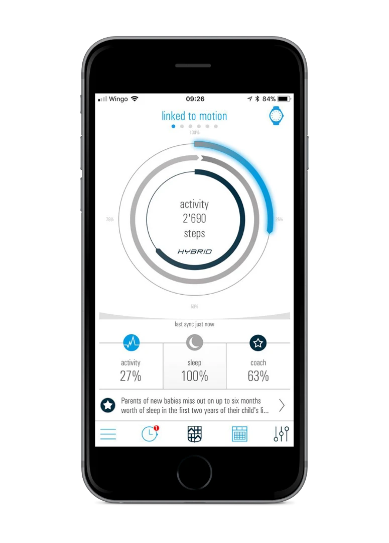 Hybrid app activity graph