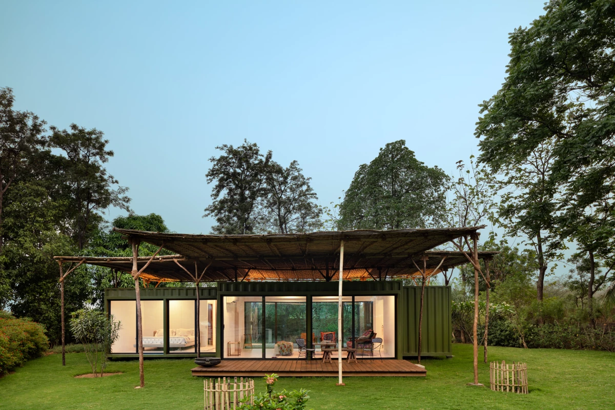 Despite the project's singular name, the Container House actually consists of two shipping-container-based dwellings: Champa, pictured, and Chameli