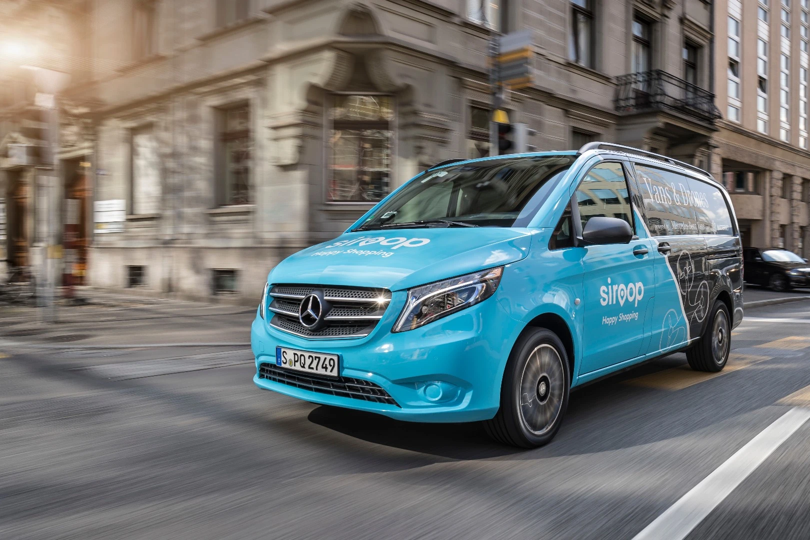 Mercedes-Benz originally teamed up with drone company Matternet to explore how drones could be combined with vans for more efficient deliveries