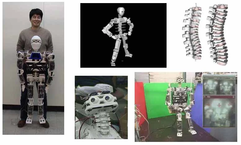 Kenta, one of the first musculoskeletal robots built at the University of Tokyo's JSK Lab in 2001