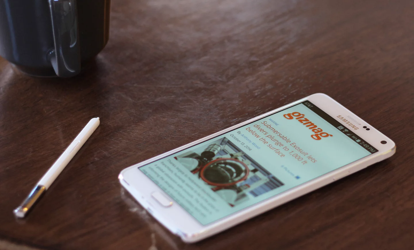 Samsung Galaxy Note 4 (Photo: Will Shanklin/Gizmag.com)