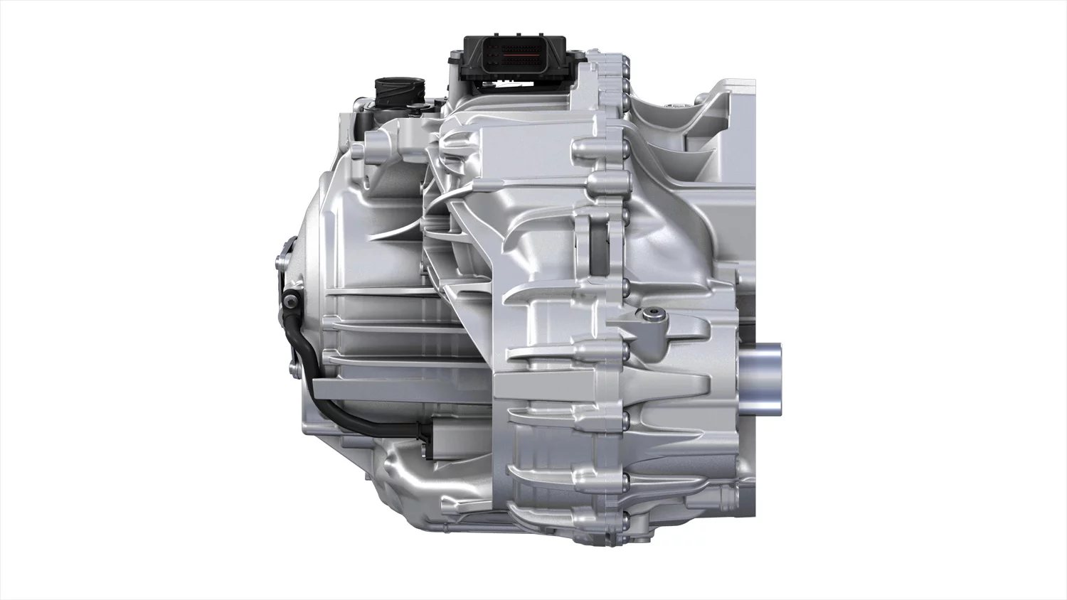 Side view of gearbox