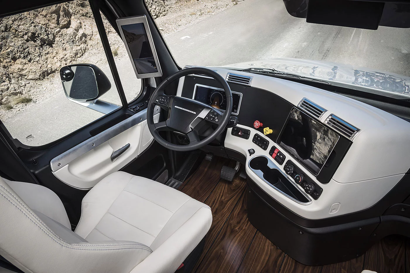 The Freightliner Inspiration control interface