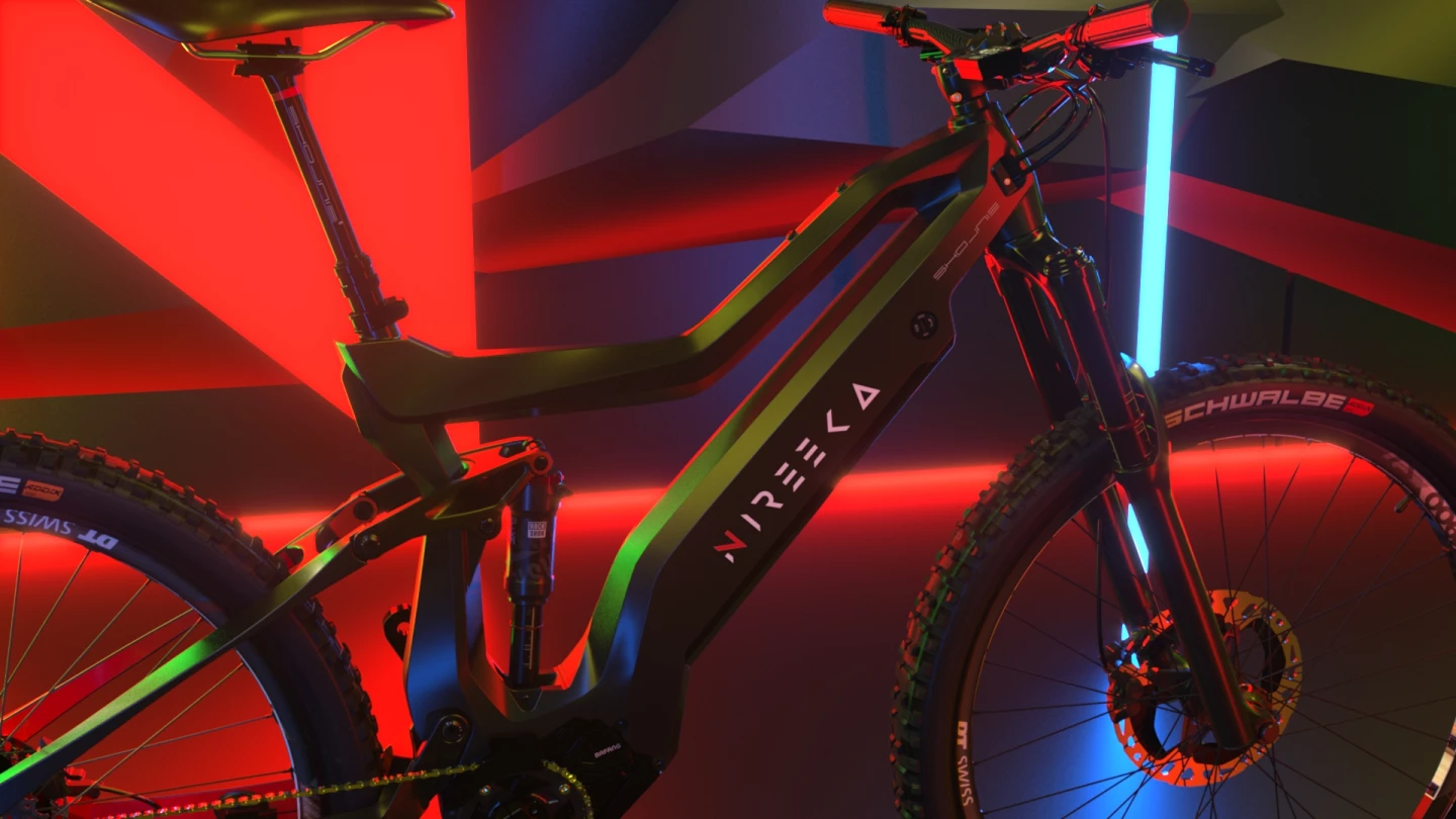 The twisting, angular frame design catches the light in interesting ways, giving it a 3D presence that changes as you move around it