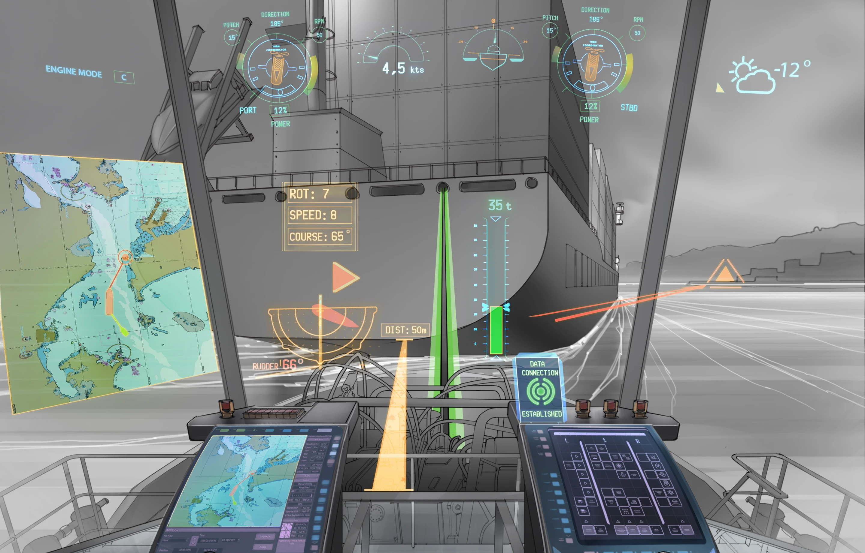 The Rolls-Royce oX provides augmented reality to aid operations