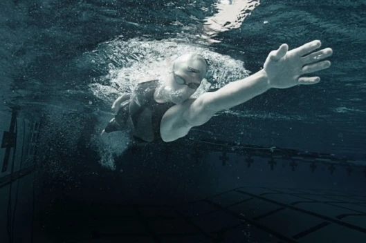 Ryan Lochte (USA) swims in the new Speedo LZR RACER