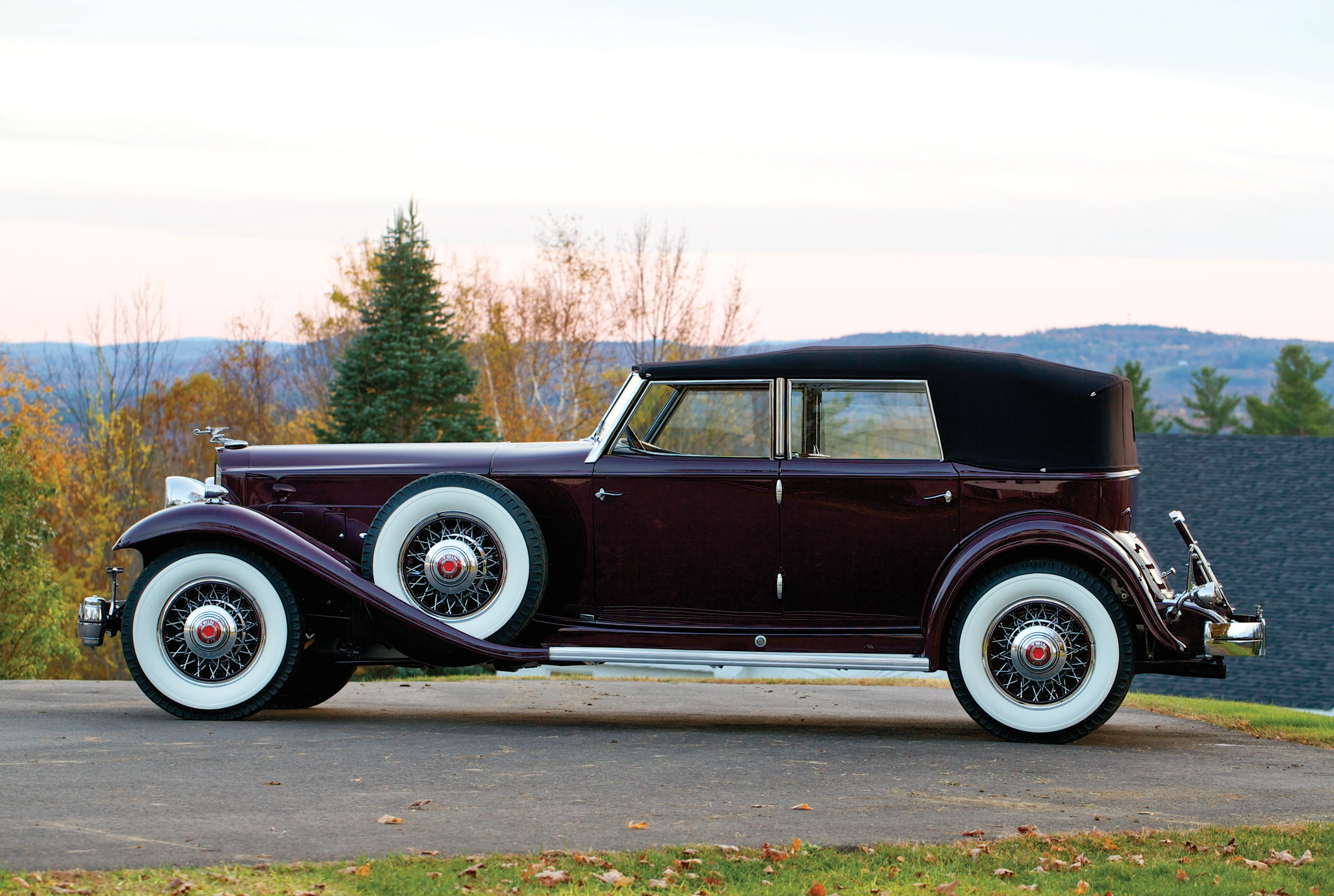 The car was offered from the collection of renowned automotive enthusiasts Bob and Sandra Bahre