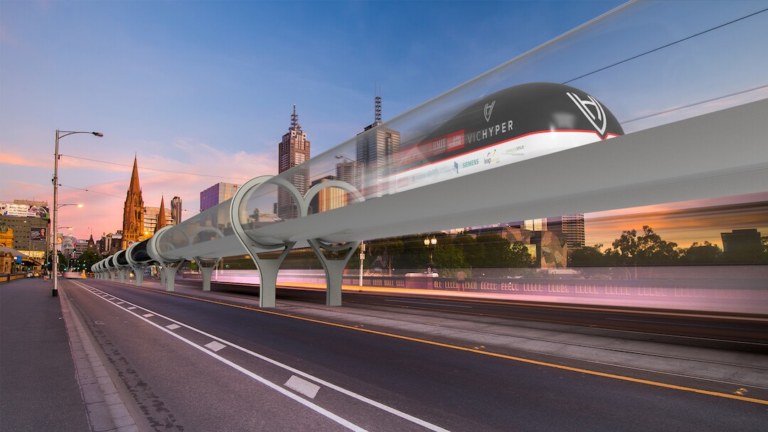 The VicHyper pod, running in a Hyperloop system, could connect Sydney and Melbourne with a 50 minute commute