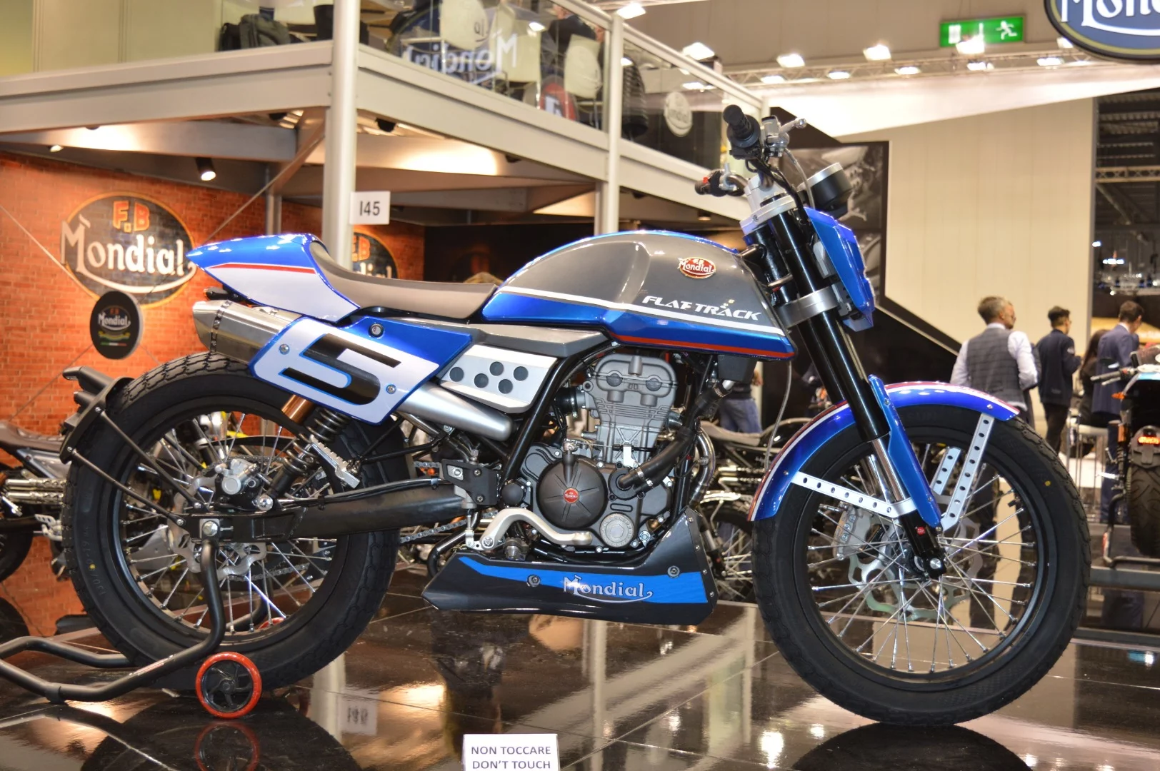 FB Mondial introduced yet another version of the HPS roadster; the Flat Track will be available in 2019 with 125 and 300 cc single-cylinder engines