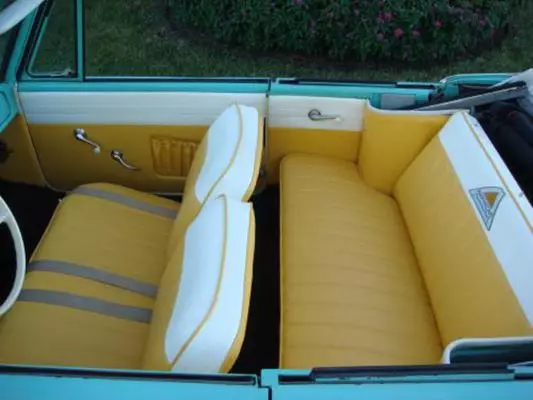 This 1964 Amphicar has a Fjord Green exterior, white convertible top and an Apricot interior. This Amphicar, to the best of the seller's knowledge, has clocked 6,000 original miles from new, and the seller believes that he is the fourth owner. The car will go to auction by Russo & Steele at Scottsdale during January 2015.